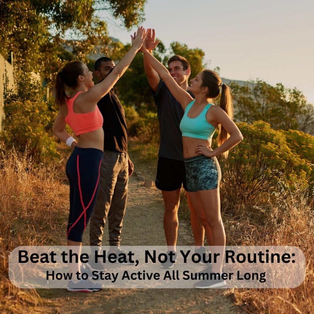 Active men and women during Summer